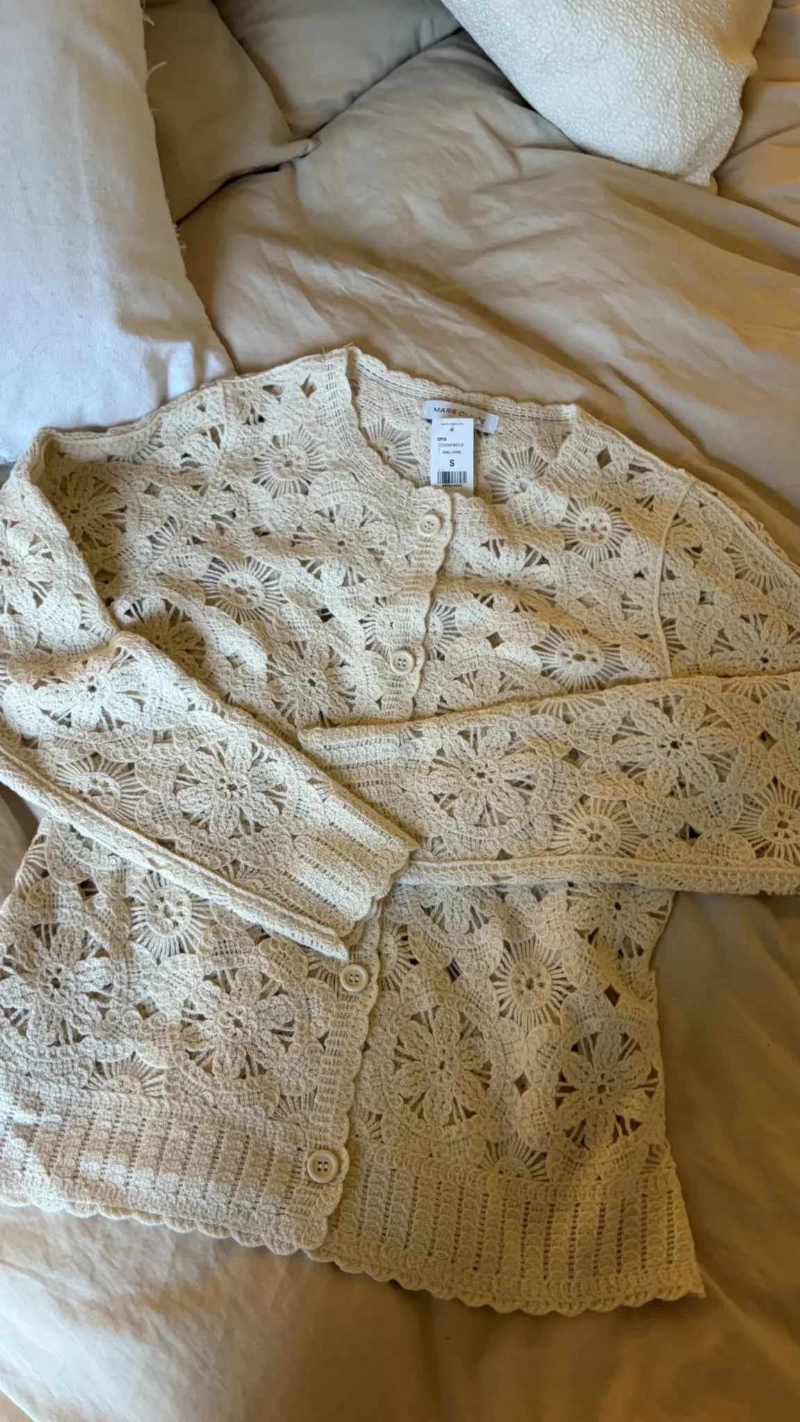 Image for Floral openwork cardigan