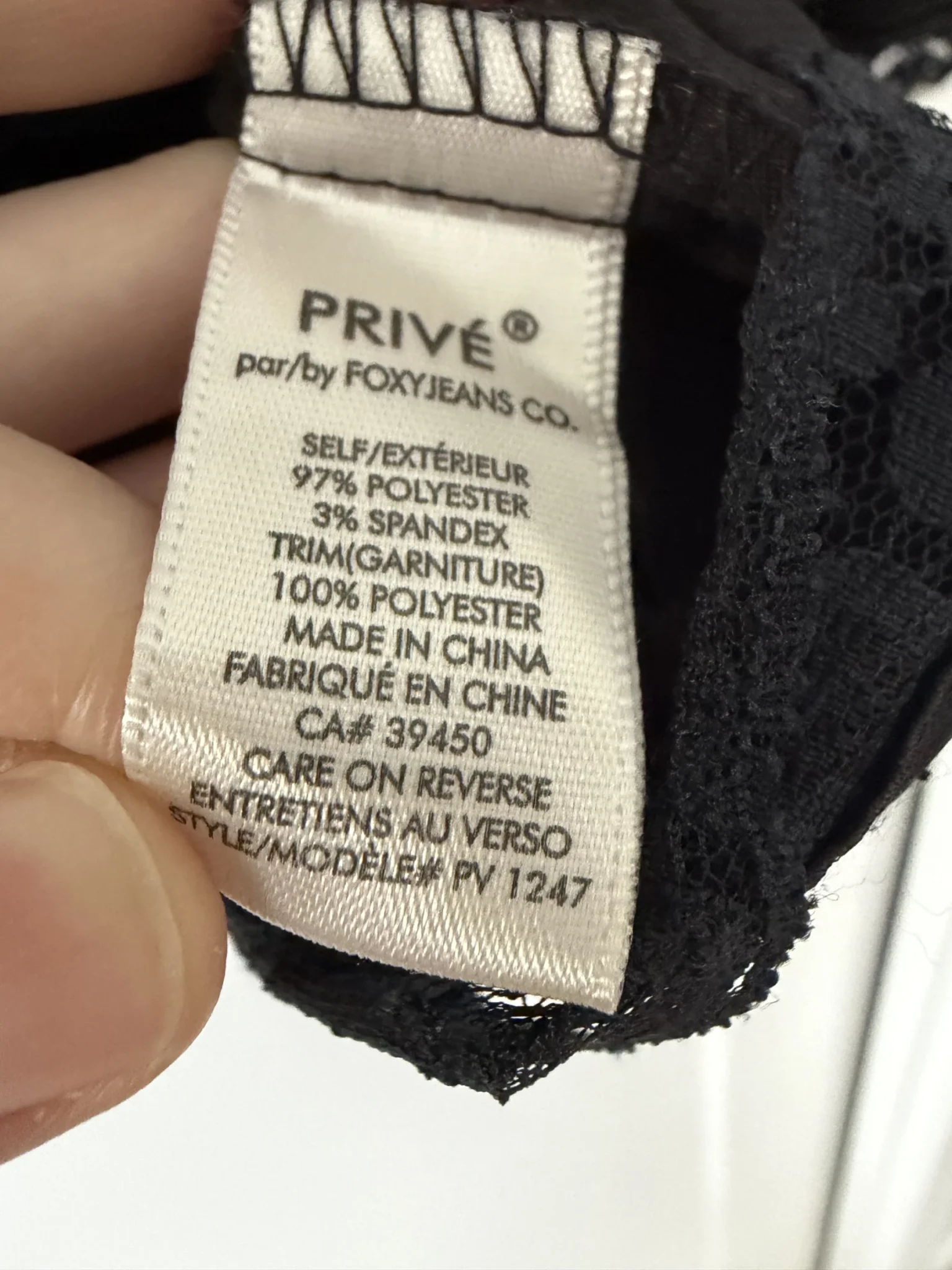 Image for Camisole noire satinée FOXY JEANS