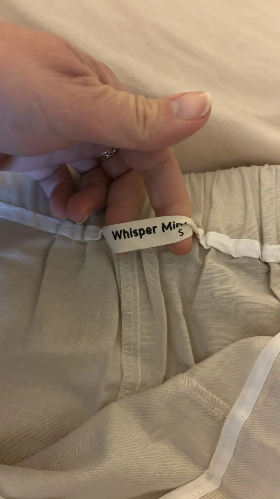 Image for Wide-leg linen trousers