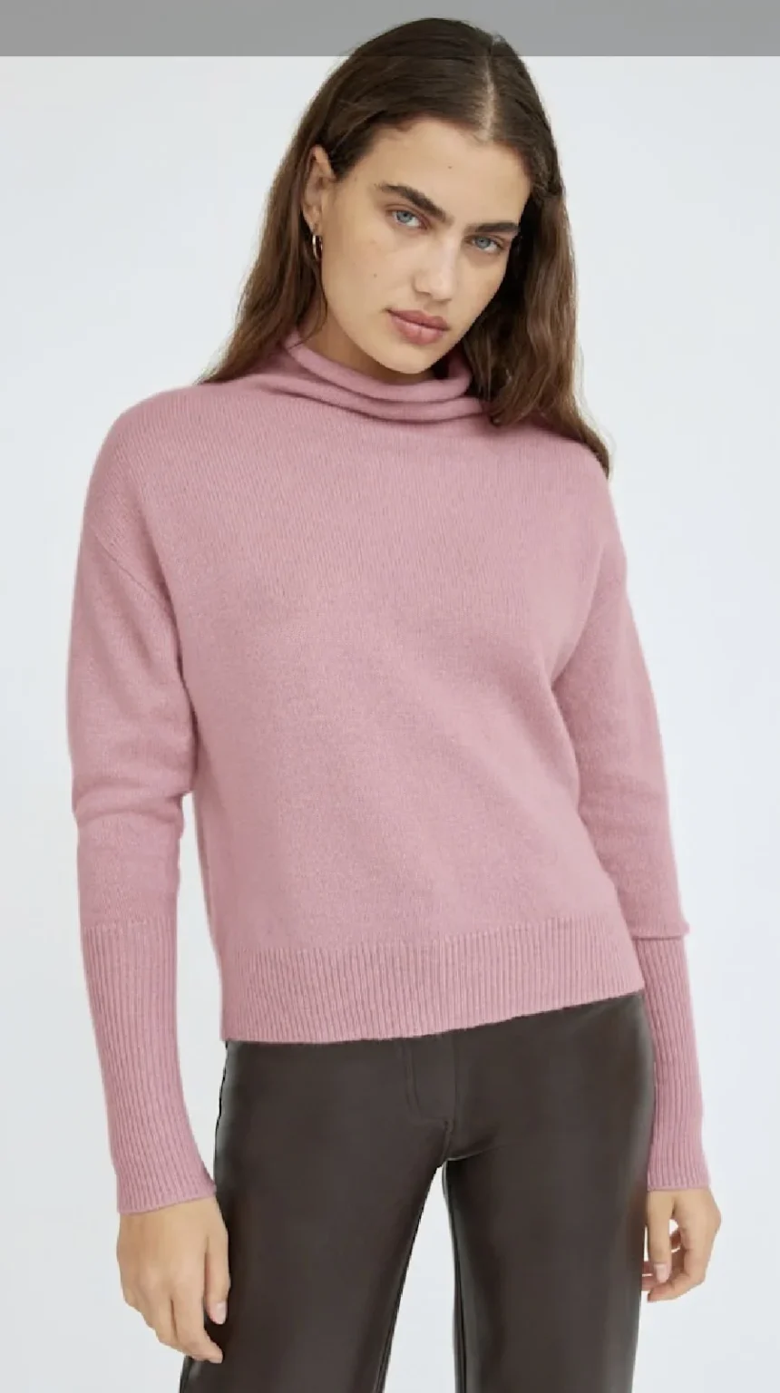 Image for ♥️WILFRED 100% cashmere pink jumper