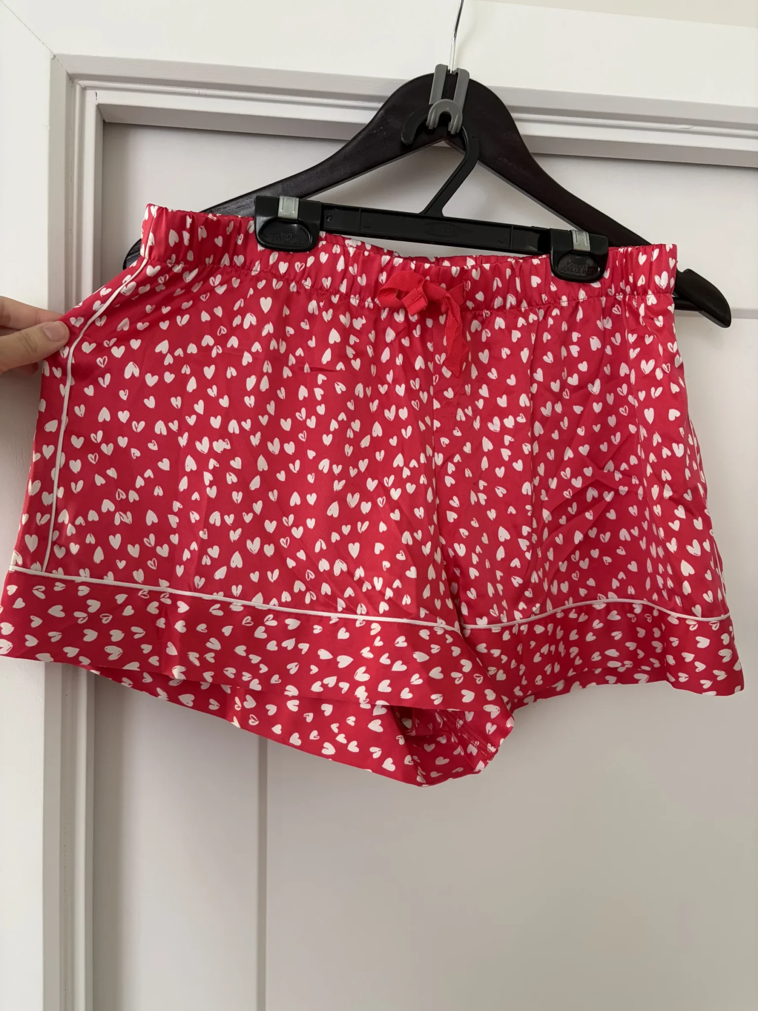 Image for Red satin pyjamas