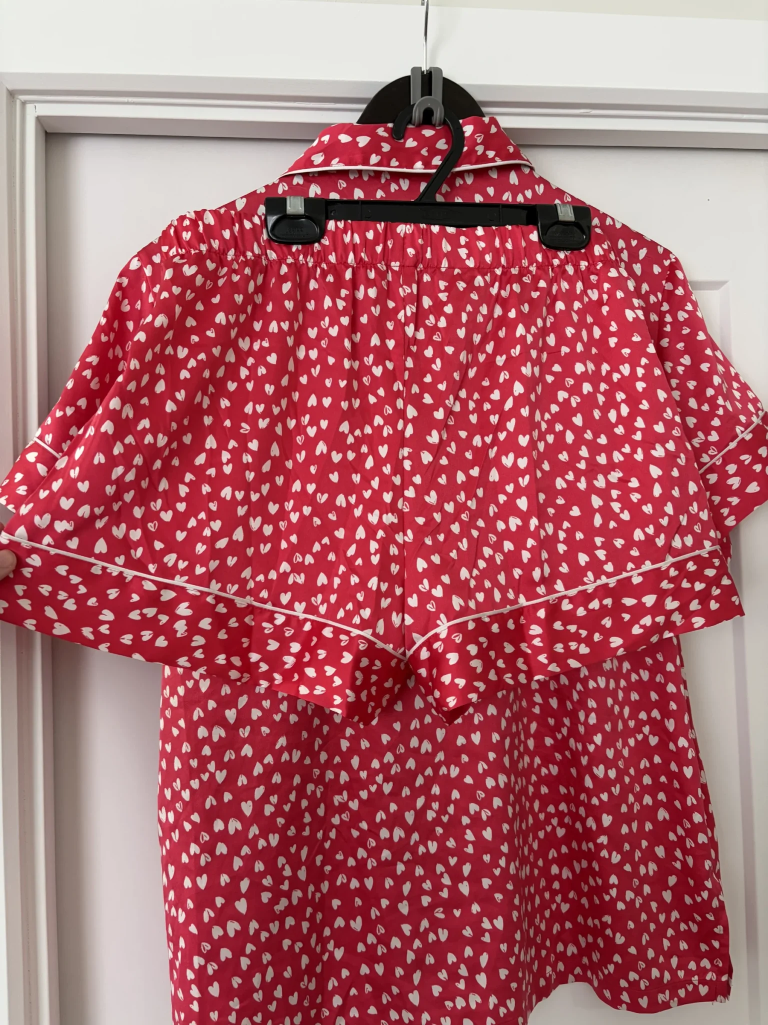Image for Red satin pyjamas