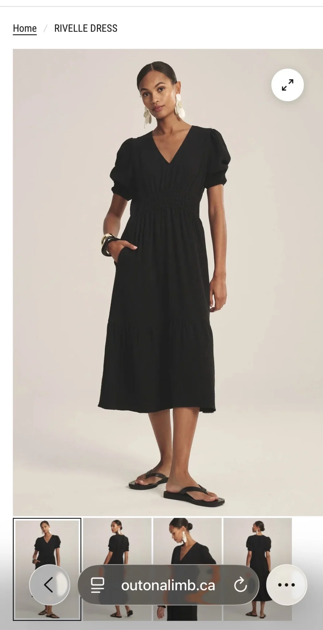 Featured image for Superbe robe NEUVE noire de marque Velvet by Graham & Spencer