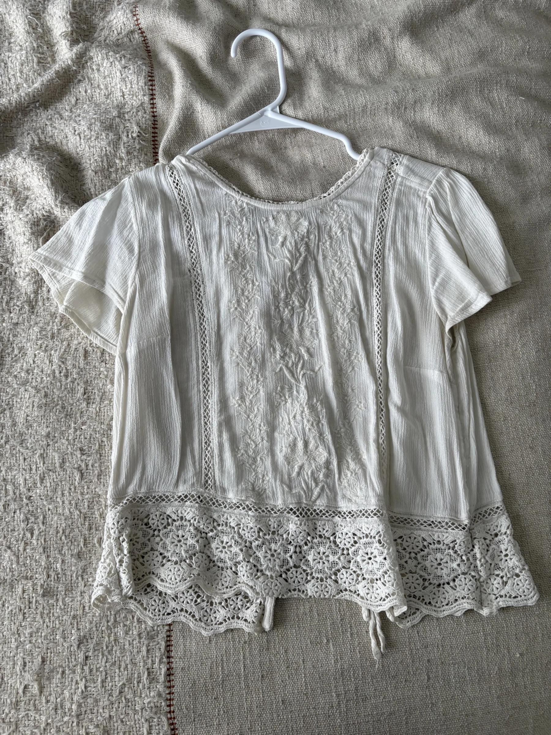 T-shirt broderie Abercrombie and Fitch seconde main