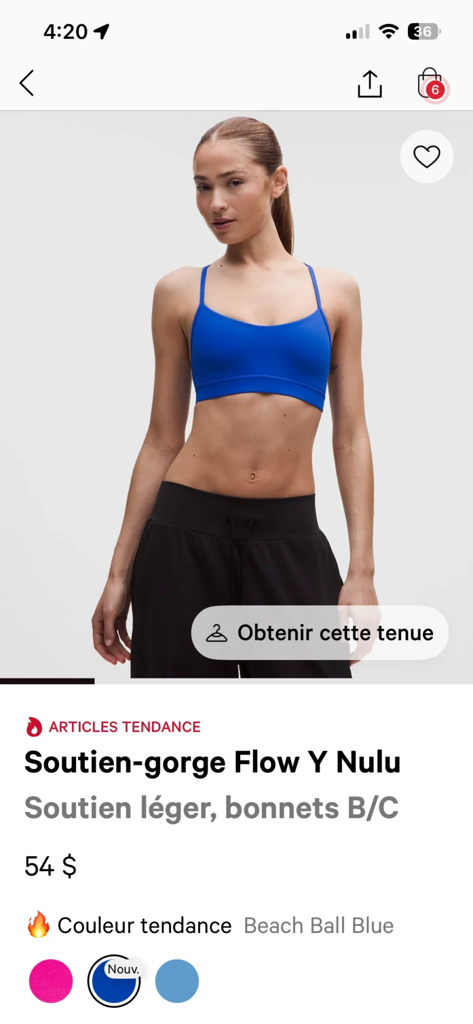 Image for Brassière Lululemon