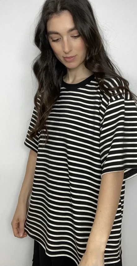 Featured image for T-shirt oversize à rayures