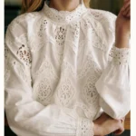 Featured thumbnail for Sézane Tizio écru avec détails crochet
