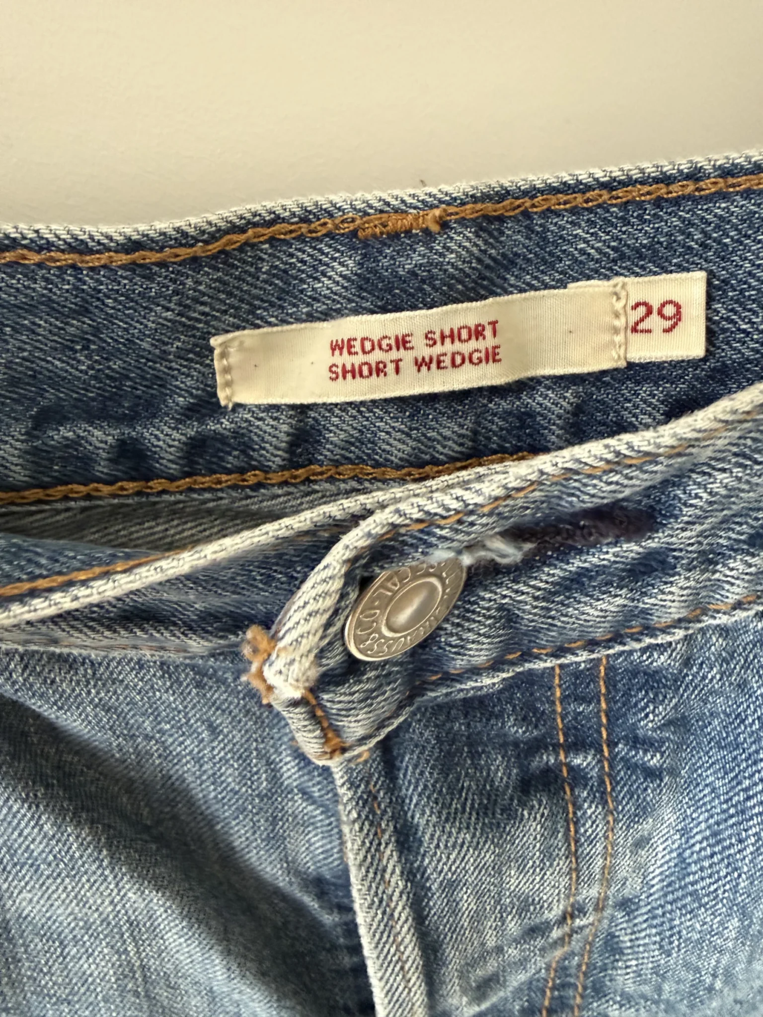 Image for Levis Wedgie Shorts en denim