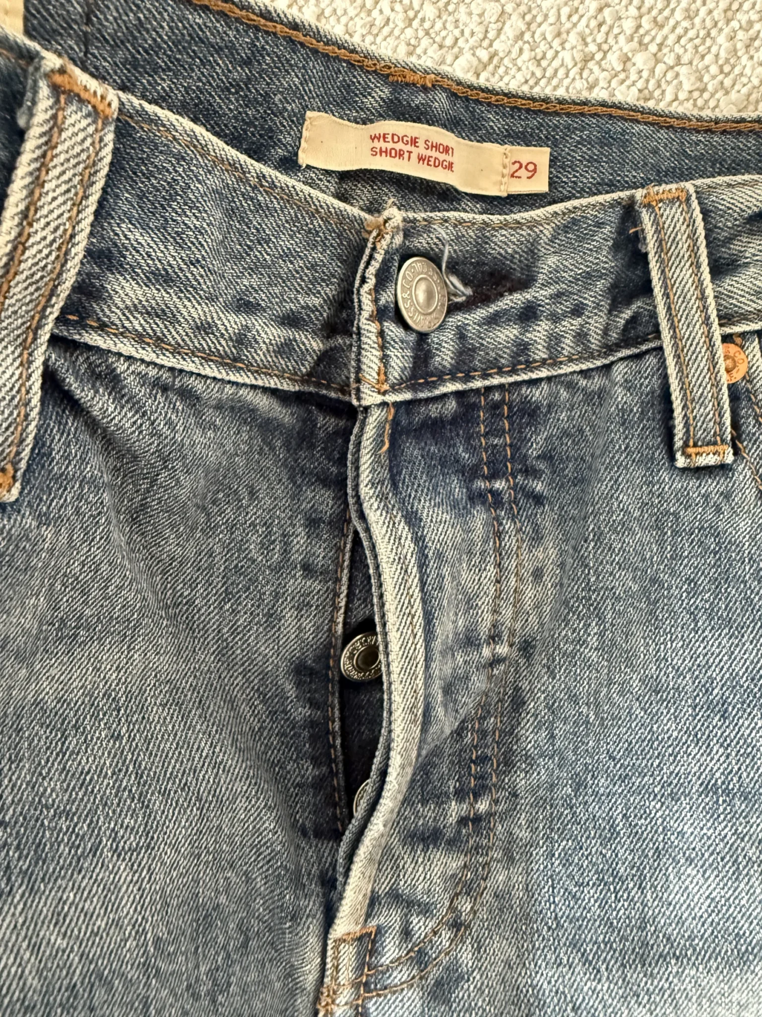 Image for Levis Wedgie Shorts en denim