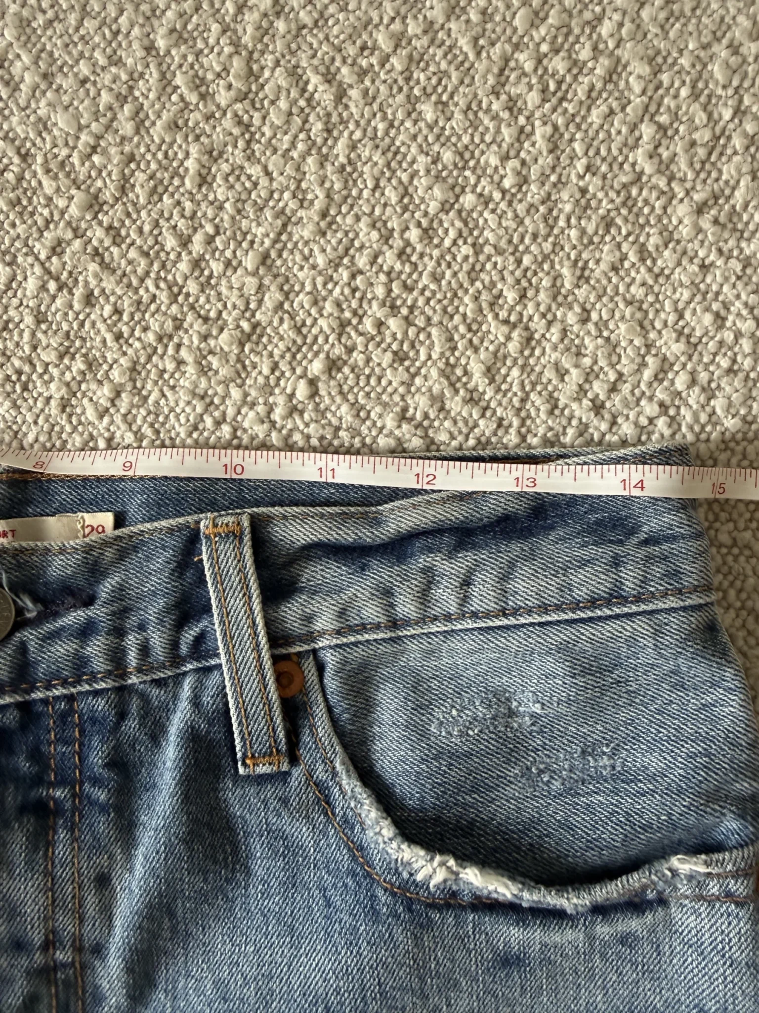 Image for Levis Wedgie Shorts en denim