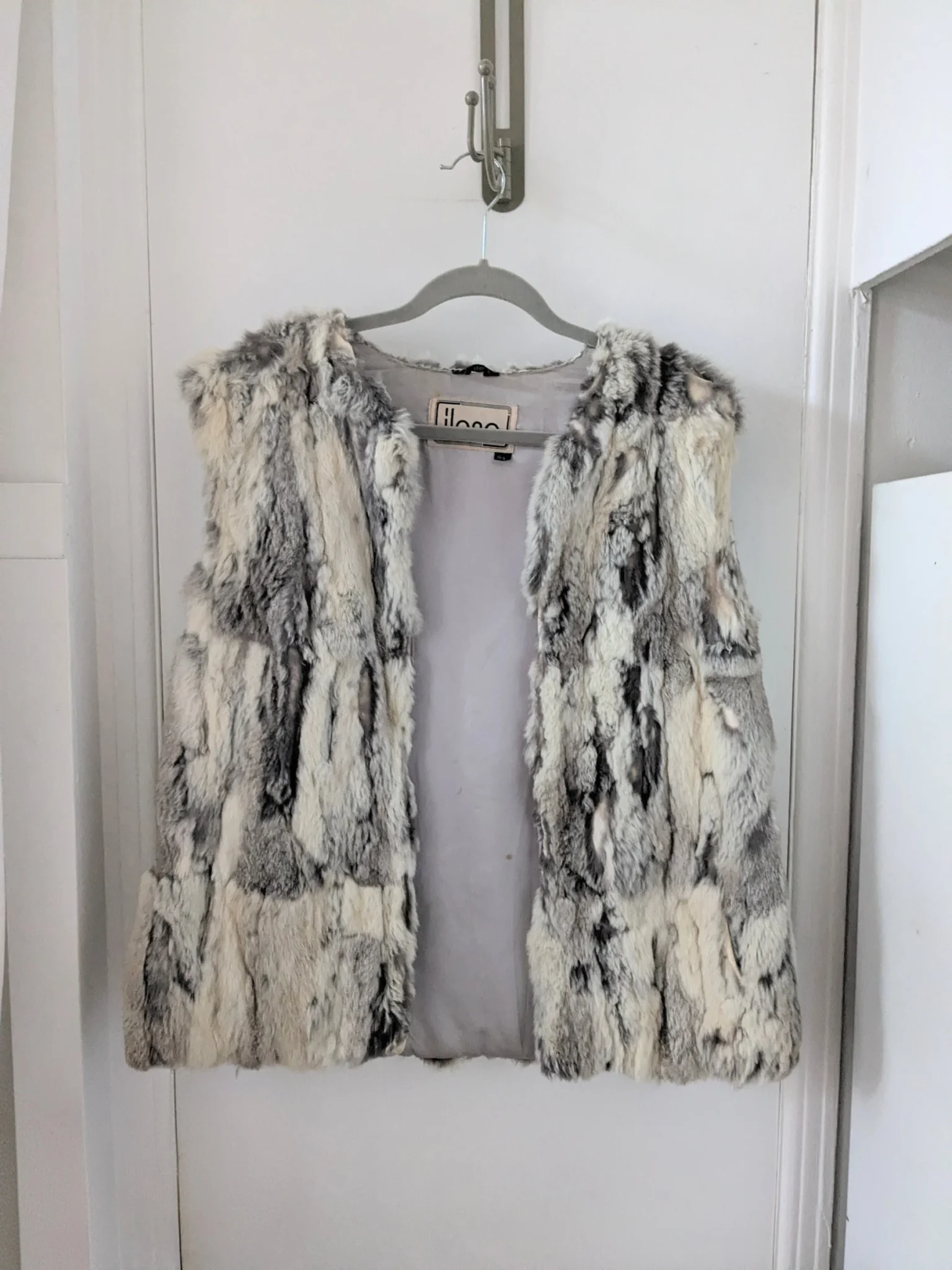 Featured image for [Vintage] Veste sans manche - Fourrure de lapin