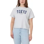 Featured thumbnail for T-shirt Scotch & Soda pour femme, coupe carrée, motif Tokyo, taille XS