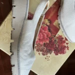 Thumbnail for Belles sandales blanches + ligne fine argent GADEA 8.5