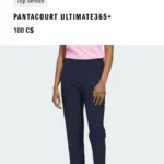 Featured thumbnail for Pantalon sport Adidas 3/4. Noir. Large. Golf ou marche. Confortable.