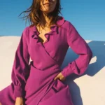 Featured thumbnail for Robe Balzac modèle Silence violet taille 36 FR