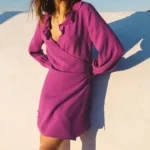 Thumbnail for Robe Balzac modèle Silence violet taille 36 FR