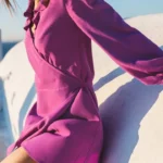 Thumbnail for Robe Balzac modèle Silence violet taille 36 FR