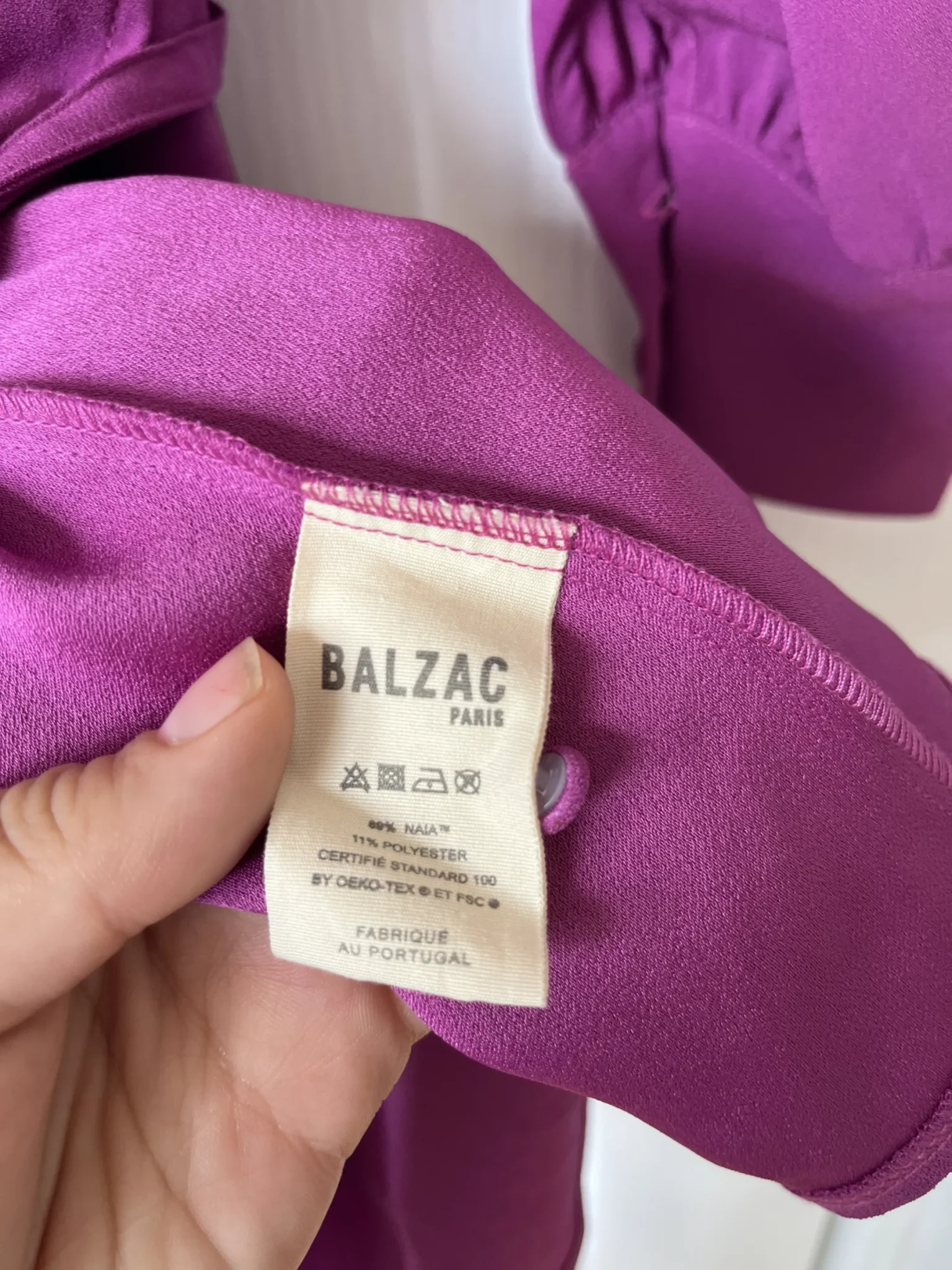 Image for Robe Balzac modèle Silence violet taille 36 FR