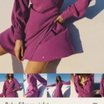 Thumbnail for Robe Balzac modèle Silence violet taille 36 FR