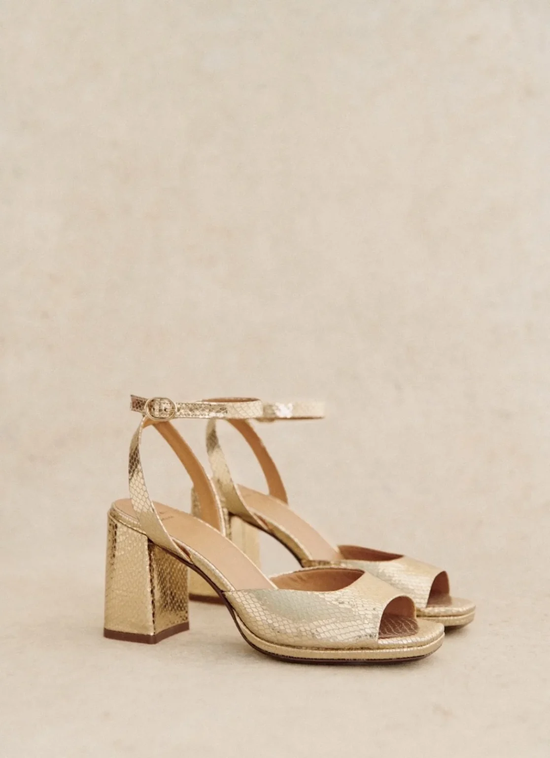Image for Sandales Sézane taille 40 (10US) modèle Maxine doré