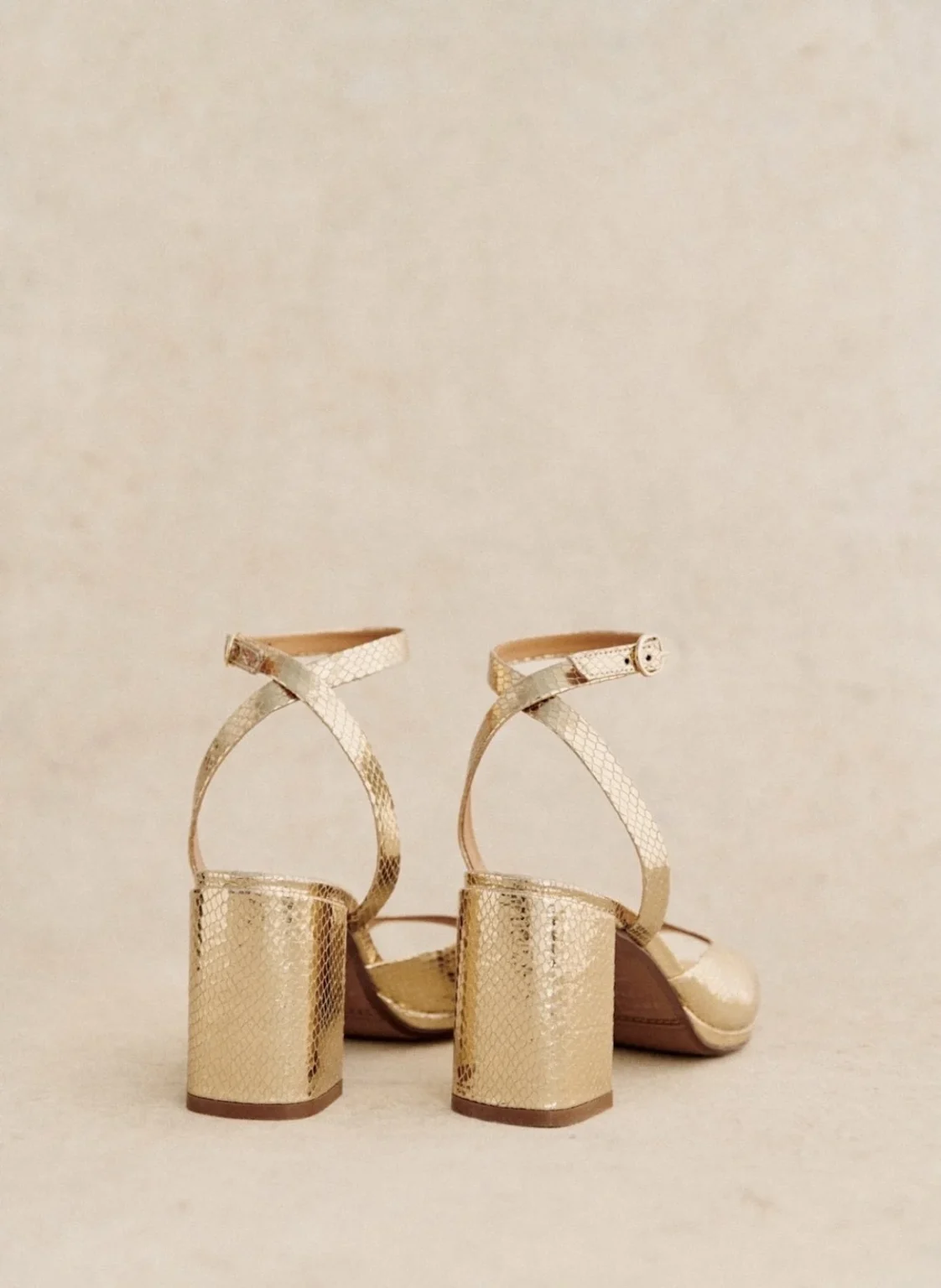 Image for Sandales Sézane taille 40 (10US) modèle Maxine doré