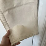 Thumbnail for Jean Sézane Le Crop taille 40 beige à boutons marrons