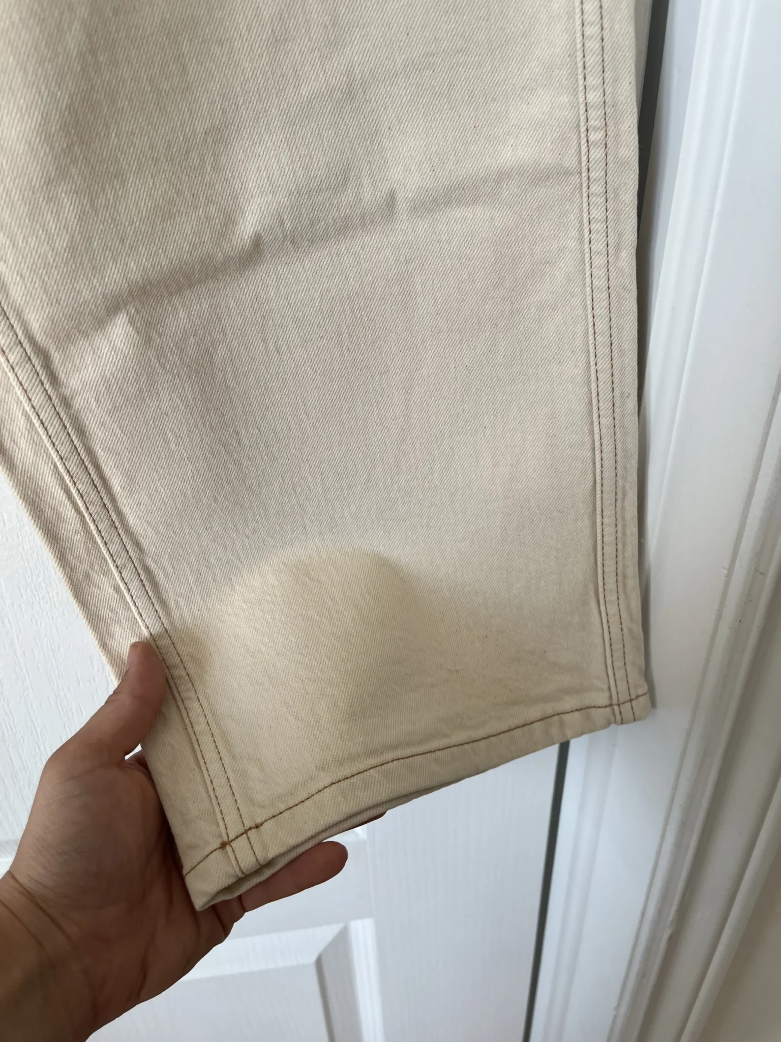 Image for Jean Sézane Le Crop taille 40 beige à boutons marrons
