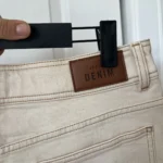Thumbnail for Jean Sézane Le Crop taille 40 beige à boutons marrons