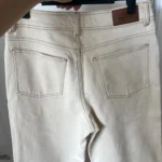Thumbnail for Jean Sézane Le Crop taille 40 beige à boutons marrons