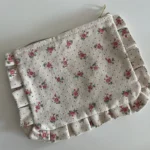 Thumbnail for Pochette Sézane beige fleuris rose