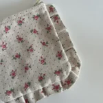 Thumbnail for Pochette Sézane beige fleuris rose