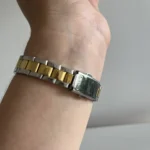 Thumbnail for Montre Casio argenté et doré femme