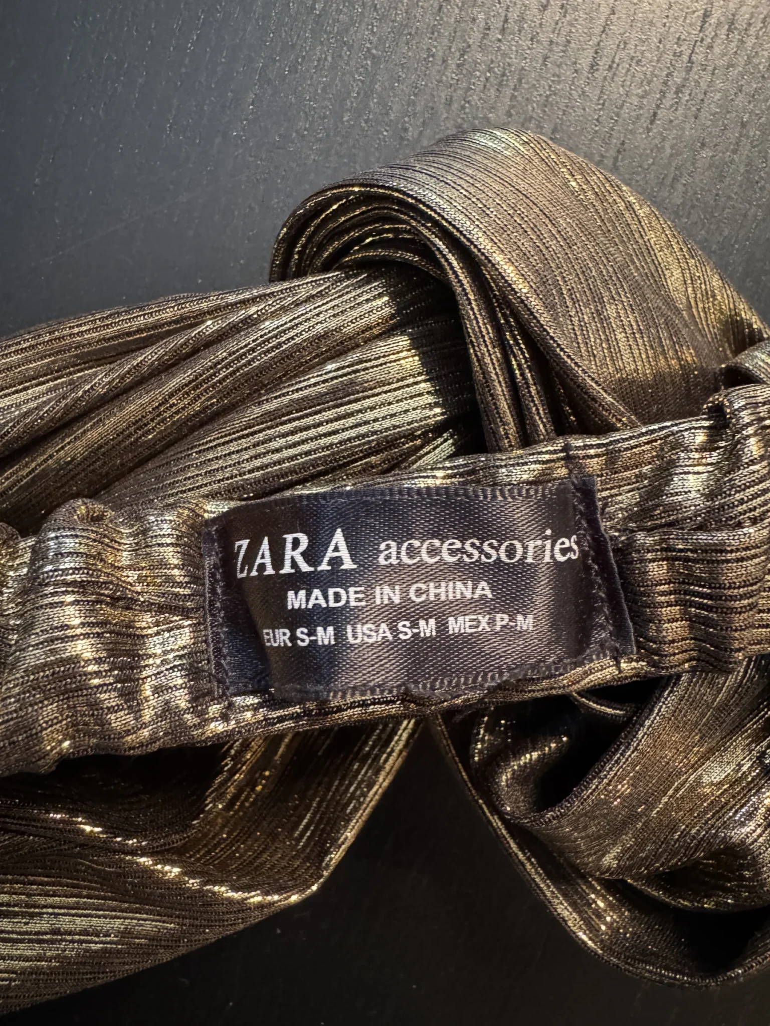 Image for Bandeau Zara golden