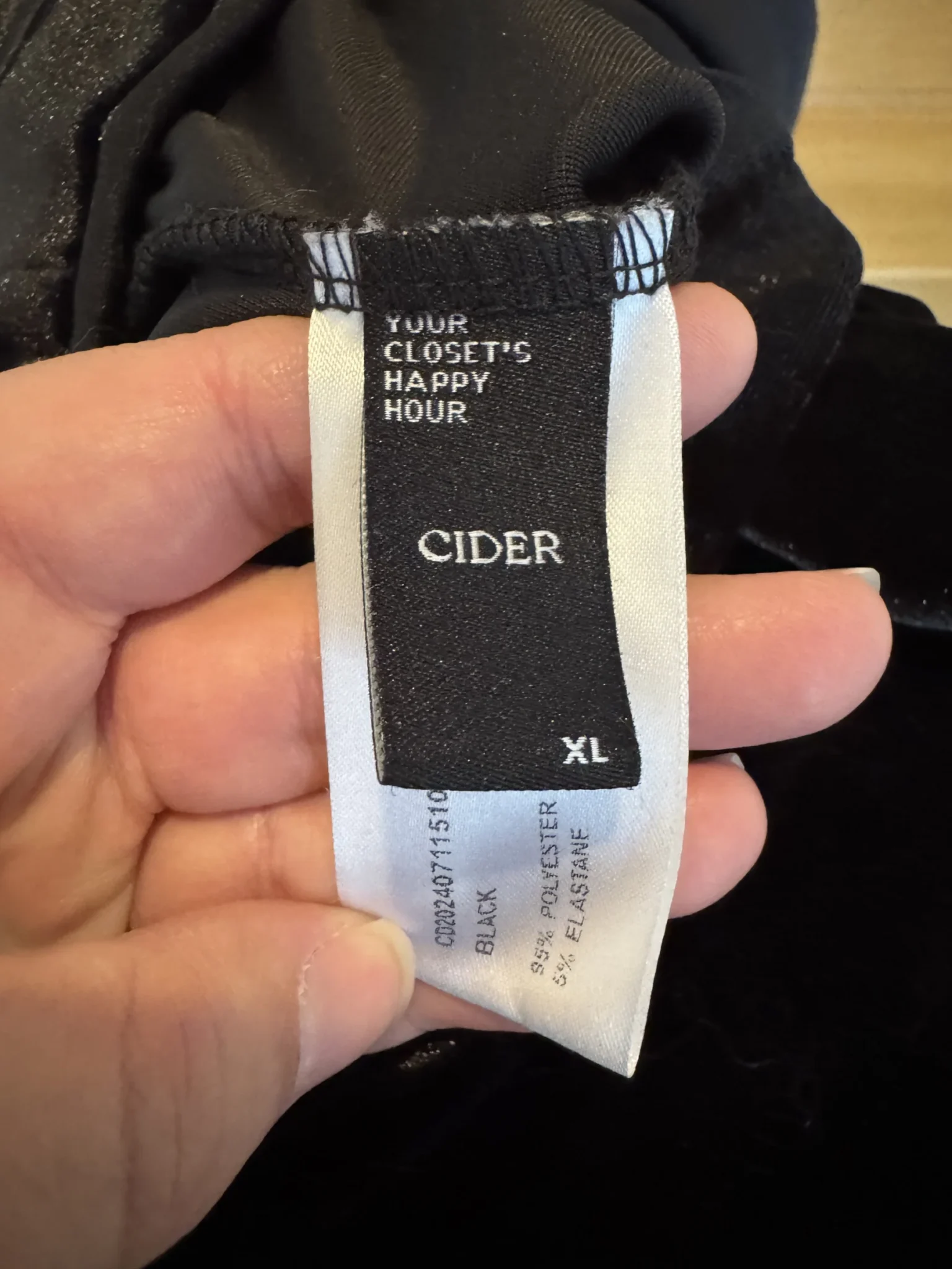 Image for Pantalon velours noir Cider