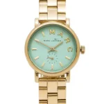Featured thumbnail for Montre Marc by Marc Jacobs doré et bleu turquoise