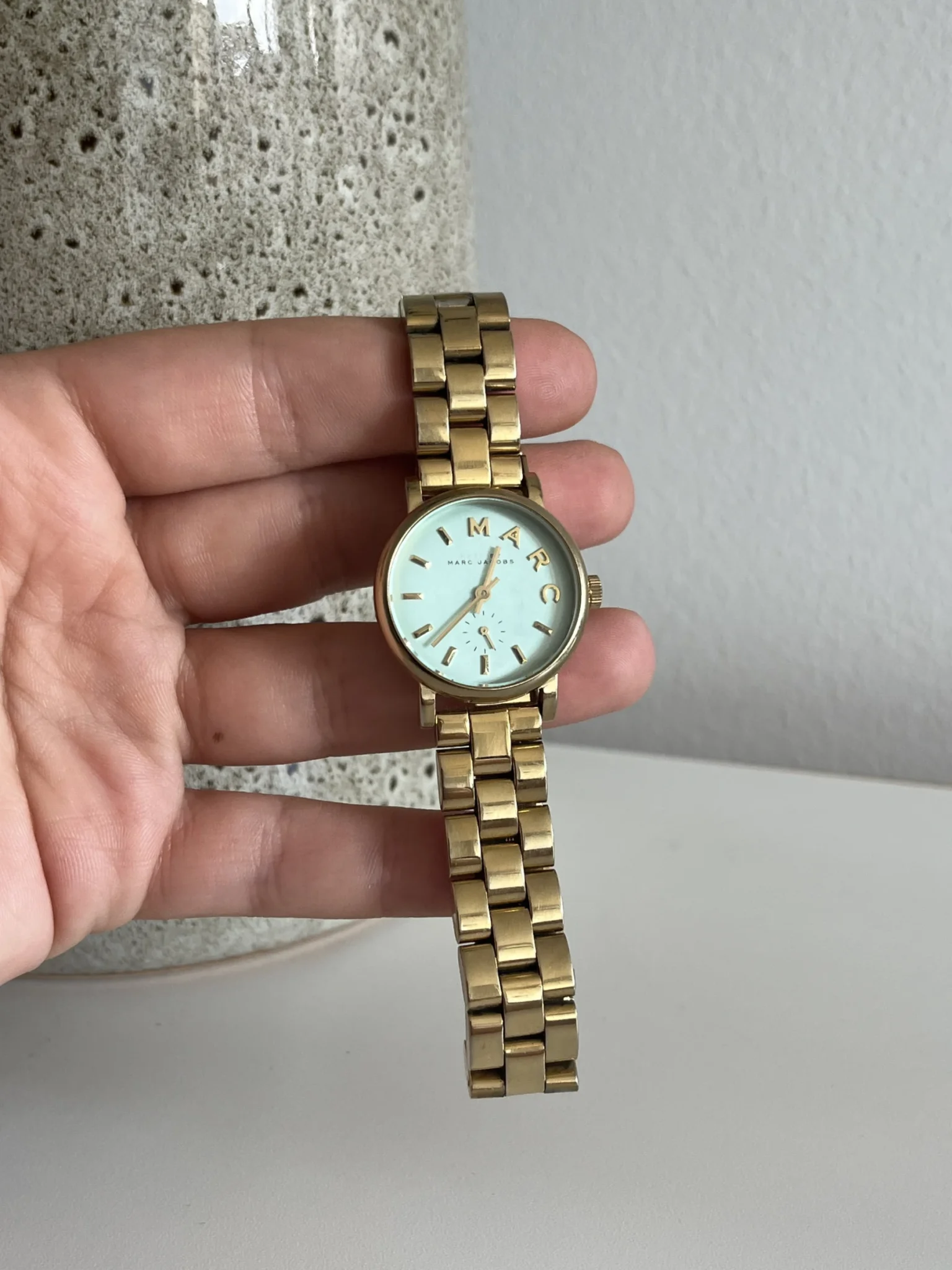 Image for Montre Marc by Marc Jacobs doré et bleu turquoise