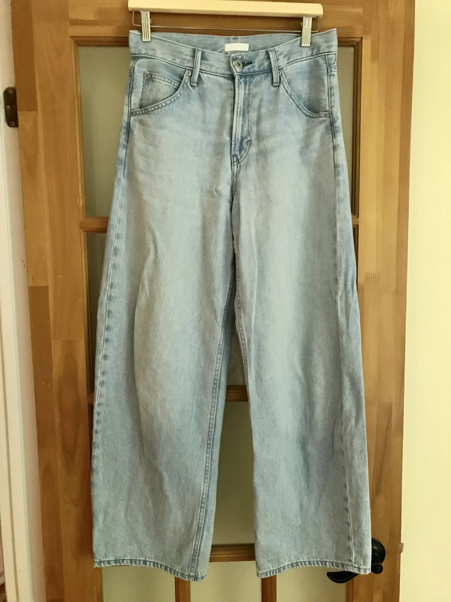 Image for Jeans ballon bleu délavé