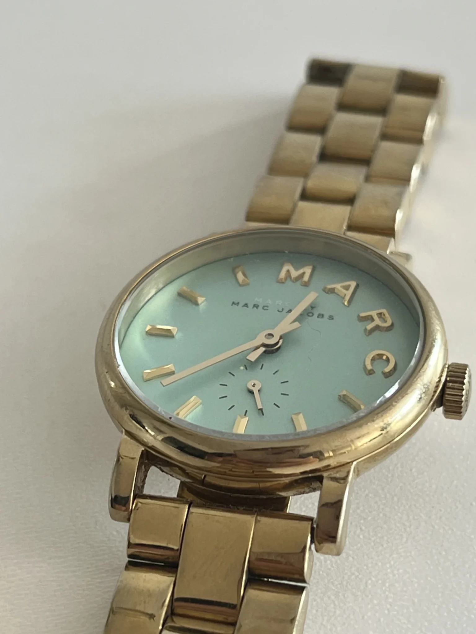 Image for Montre Marc by Marc Jacobs doré et bleu turquoise