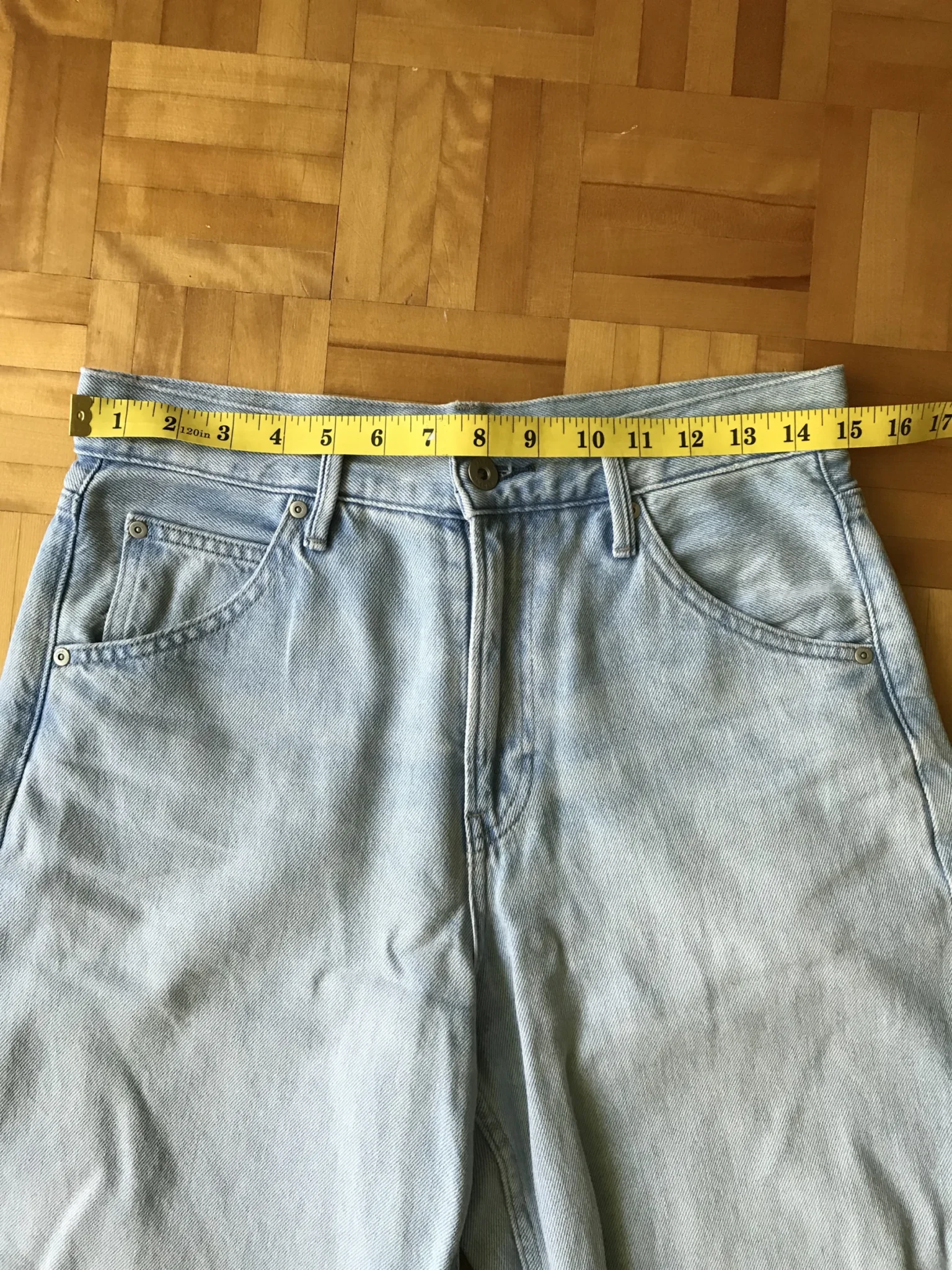 Image for Jeans ballon bleu délavé