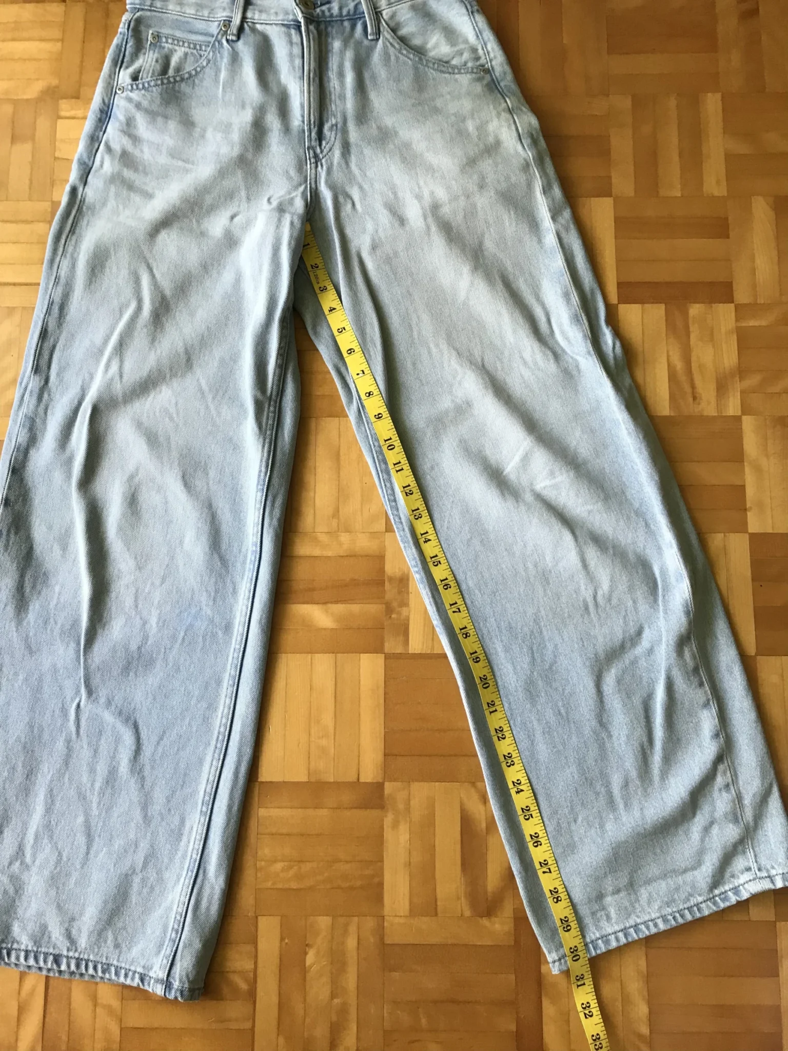 Image for Jeans ballon bleu délavé