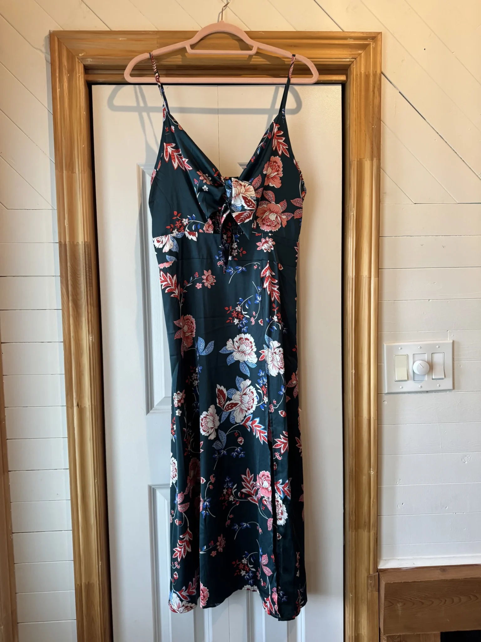 Featured image for Robe verte fleurie