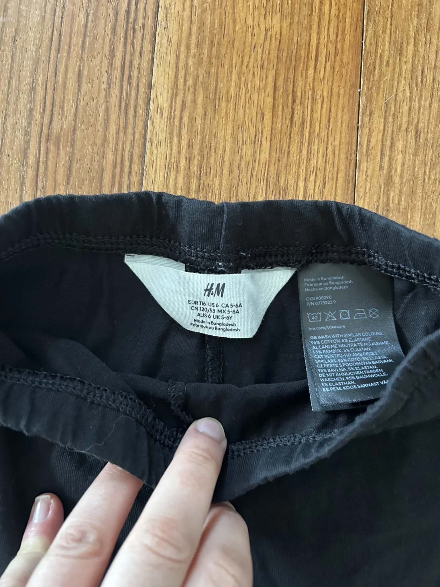Image for Short noir, H&M, 6T