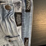 Thumbnail for Pantalon cargo taille haute jambe étroite