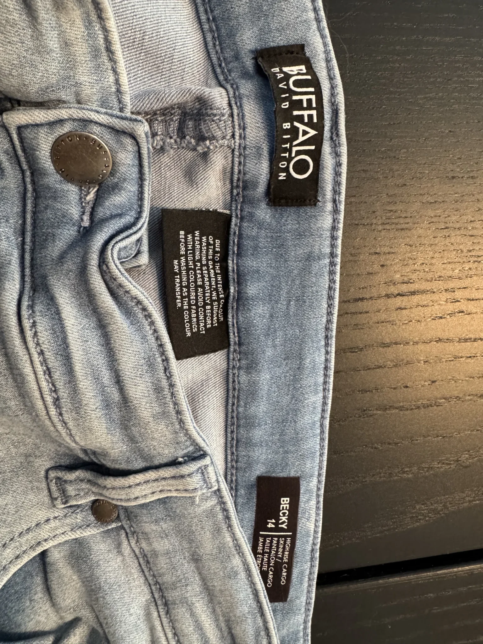 Image for Pantalon cargo taille haute jambe étroite