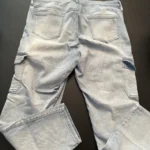 Thumbnail for Pantalon cargo taille haute jambe étroite