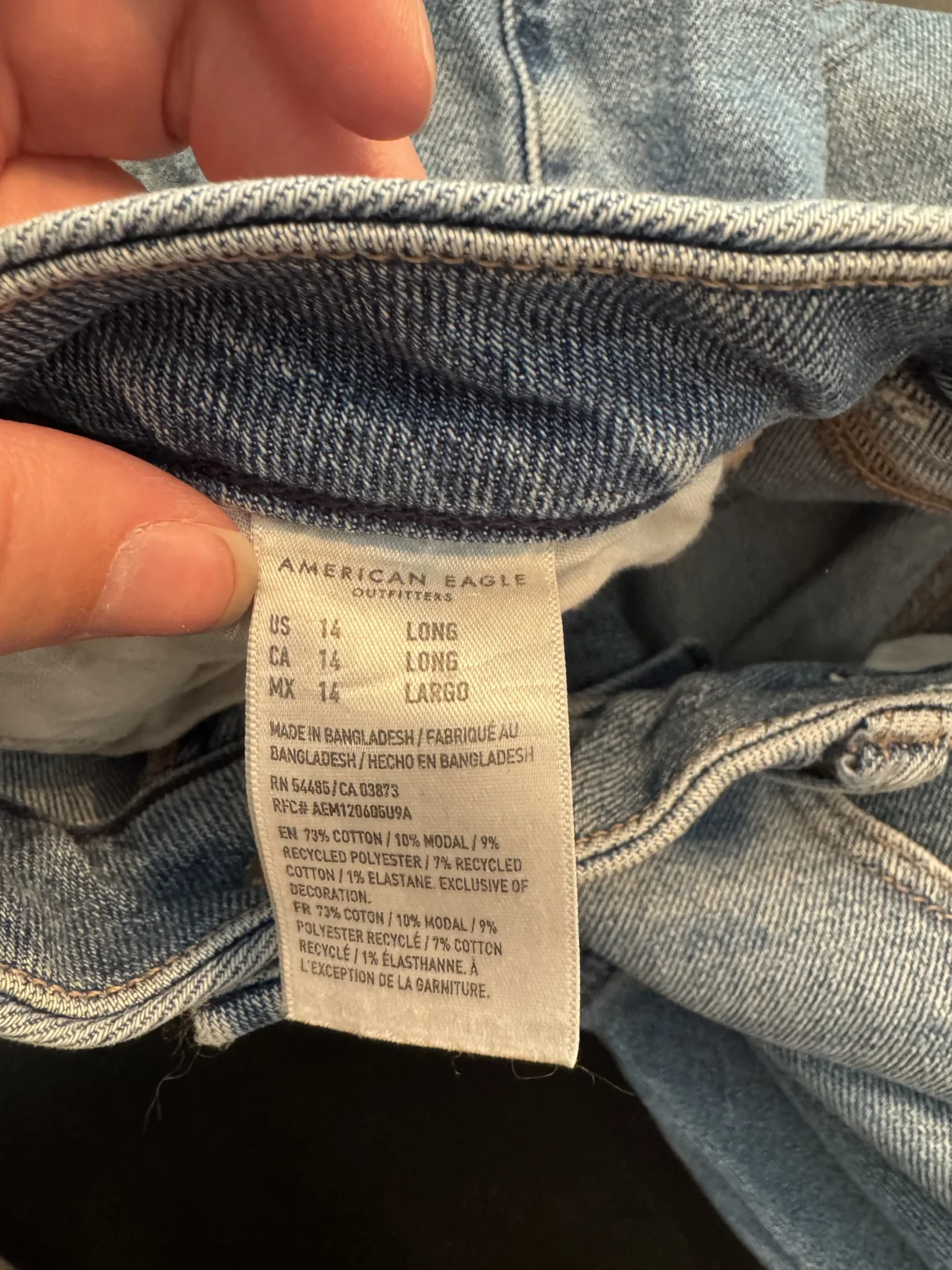 Image for Jeans mom 14 long