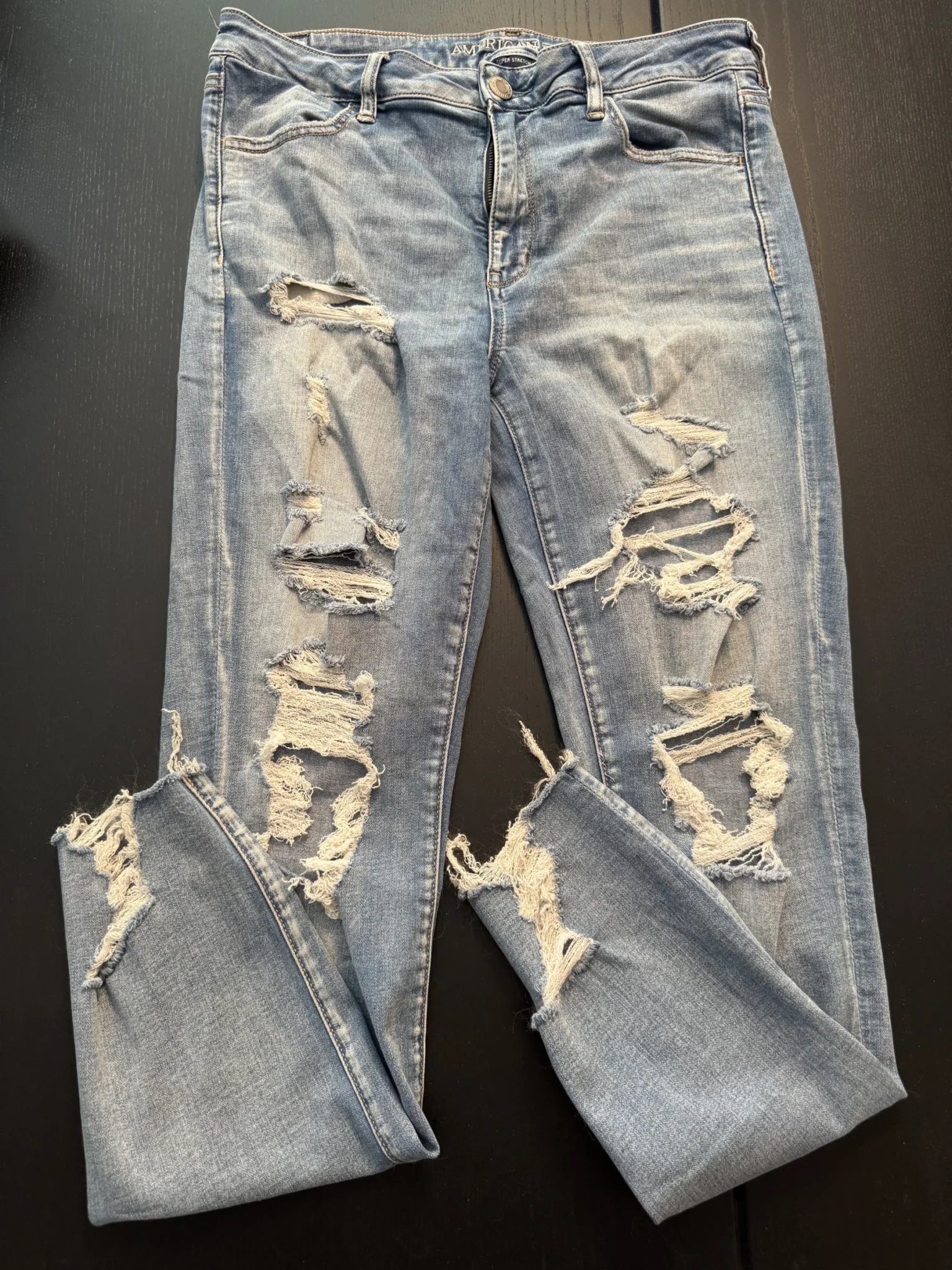 Image for Jeans stretch distress 14 long