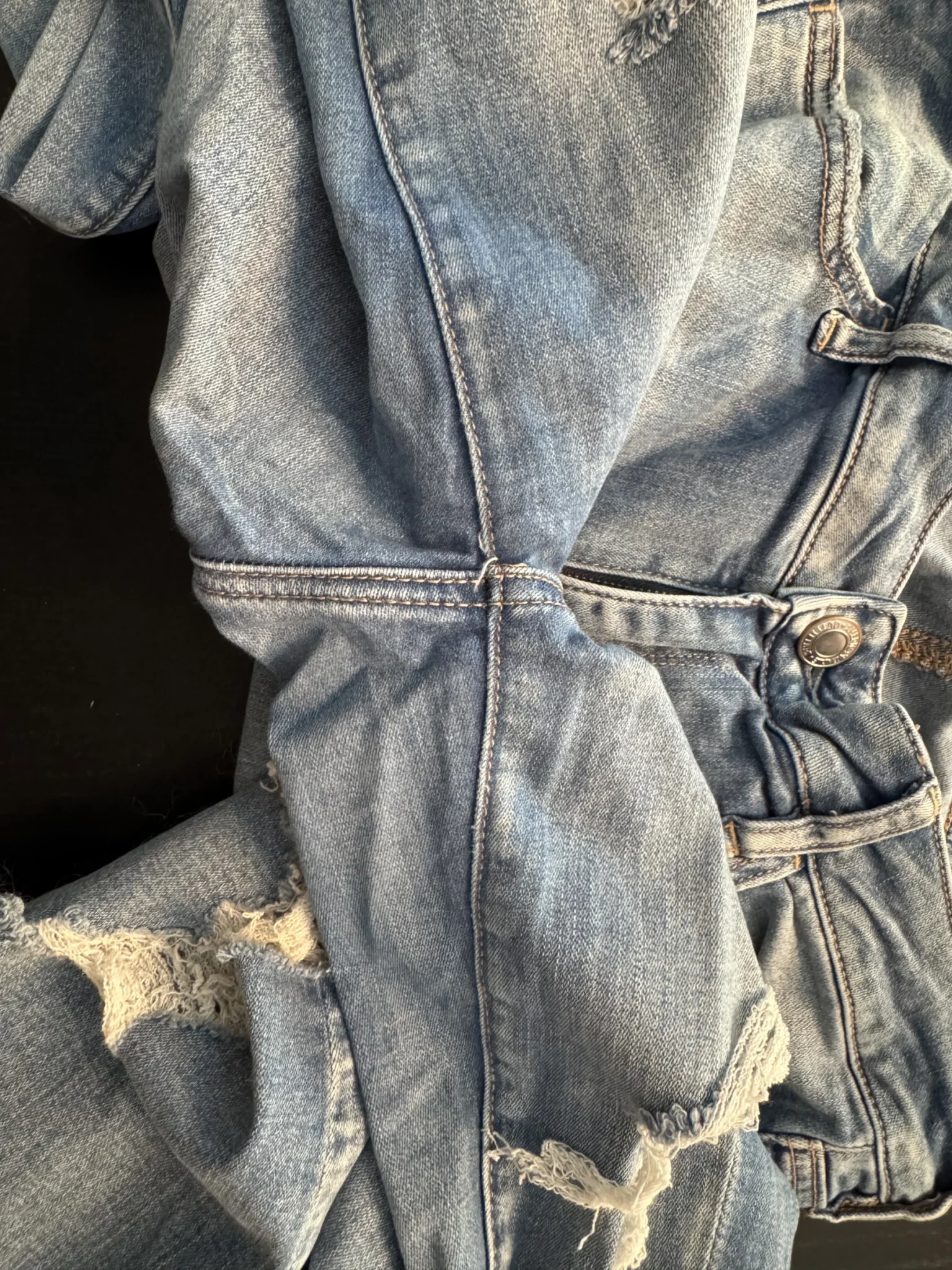 Image for Jeans stretch distress 14 long