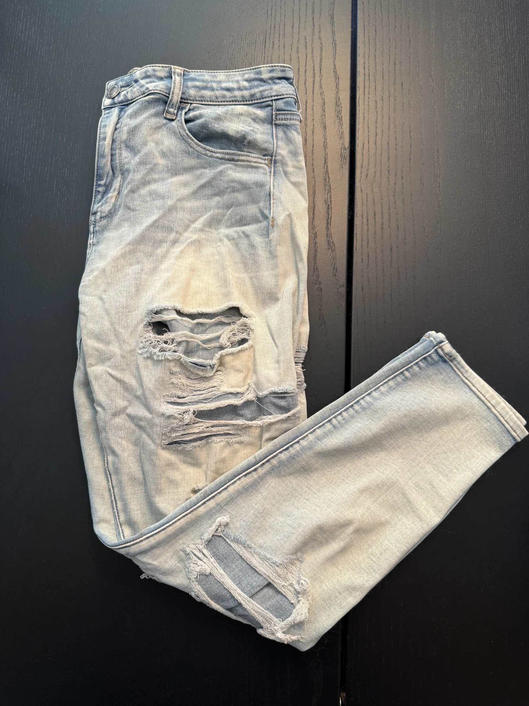 Jeans effet distress 14 régulier American Eagle Outfitters seconde main