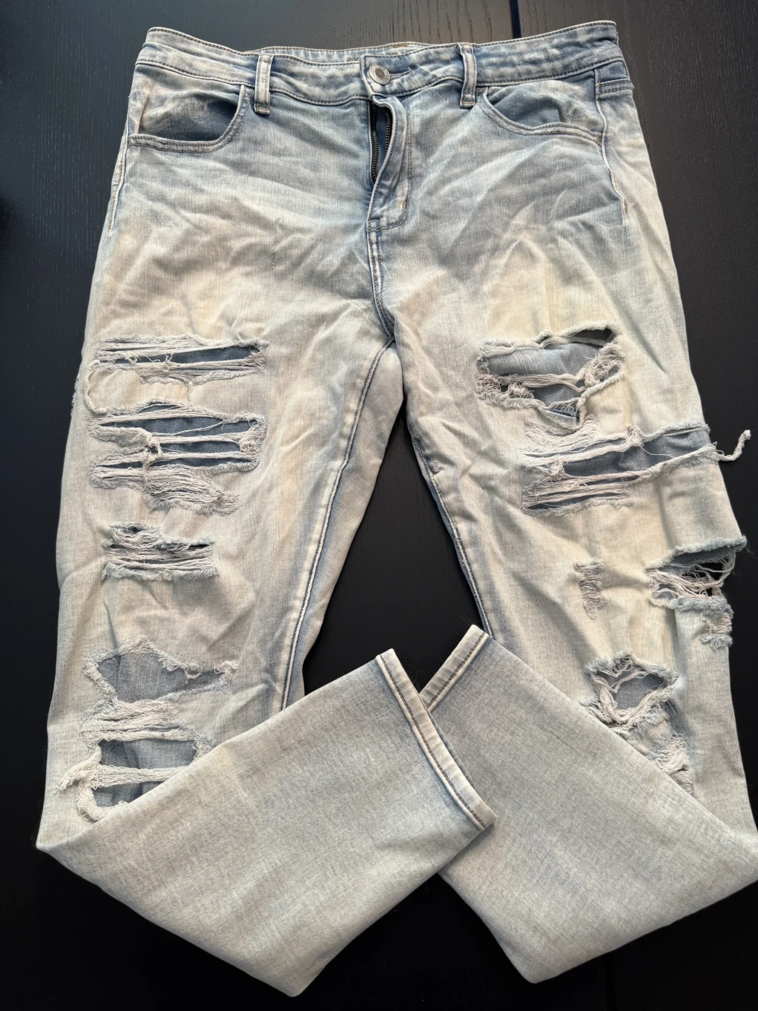 Image for Jeans effet distress 14 régulier